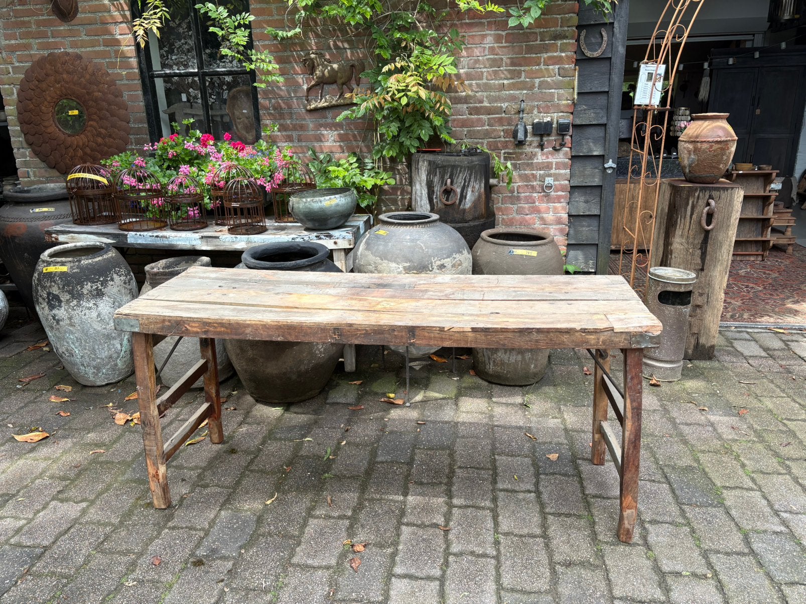 Oude hoge inklapbare marktafel 76 cm hoog!, Ophalen