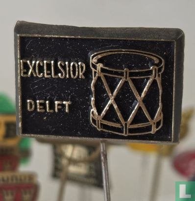 Speldje - Excelsior Delft, Verzamelen, Speldjes, Pins en Buttons, Ophalen of Verzenden, Zo goed als nieuw, Stad of Land, Speldje of Pin