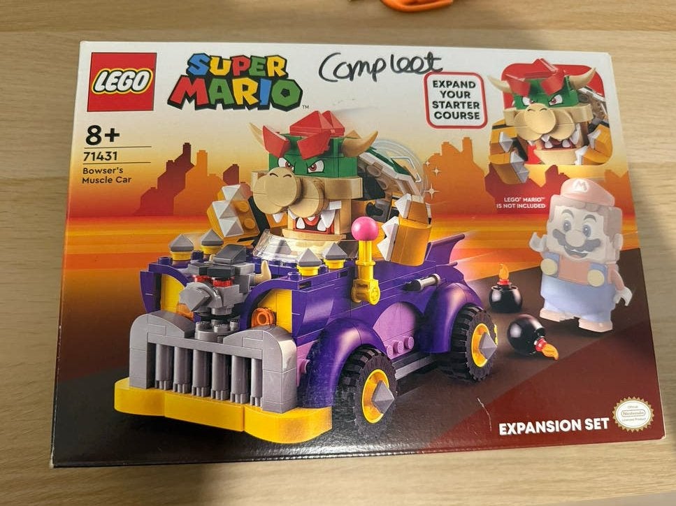 LEGO Super Mario Bowser's Muscle Car Uitbreidingsset, Ophalen, Gebruikt, Complete set, Lego
