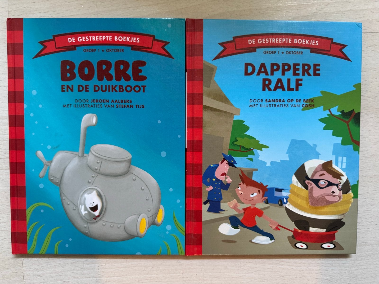 De Gestreepte Boekjes: Borre en Dappere Ralf (2-delige set), Ophalen of Verzenden, Zo goed als nieuw, Fictie algemeen
