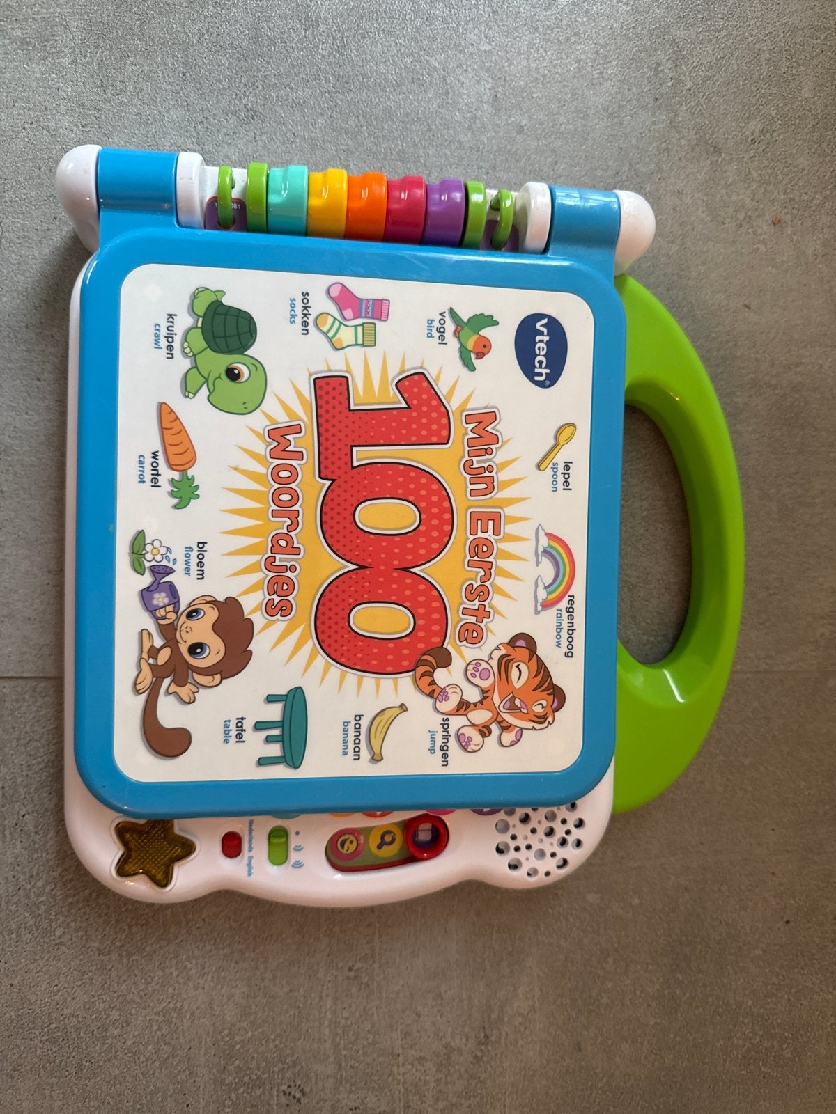 VTech Mijn Eerste 100 Woordjes - Interactief Leerboek, Ophalen of Verzenden, Zo goed als nieuw, Taal en Lezen, Met geluid