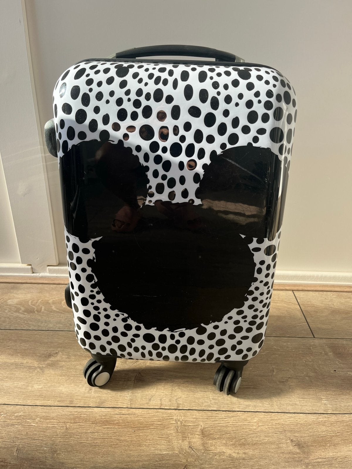 Mickey Mouse Koffer - Zwart/Wit Dalmatiër Print, Ophalen, 40 tot 60 cm, 30 cm of meer, Gebruikt