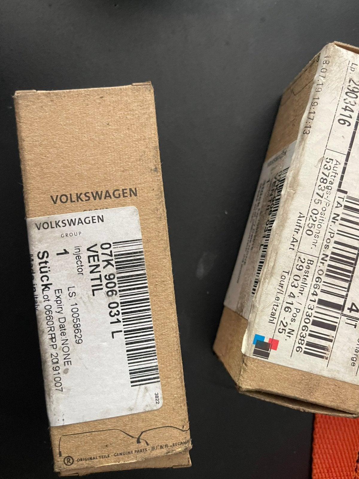 Audi RS3 8P Injectoren / Injecteur 07k906031L / 5 stuks, Ophalen of Verzenden, Gebruikt, Audi