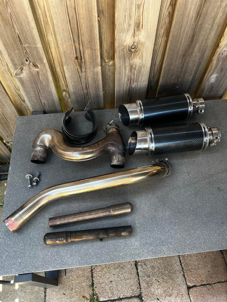 Honda vfr800 delkevic uitlaat, Ophalen, Gebruikt
