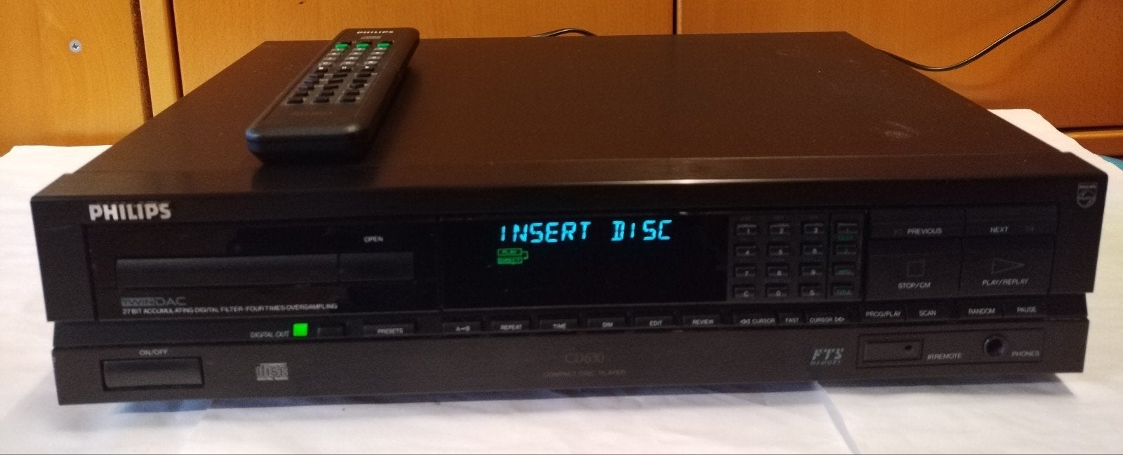 Philips CD630 CD-speler met afstandsbediening, Audio, Tv en Foto, Ophalen of Verzenden, Gebruikt, Philips