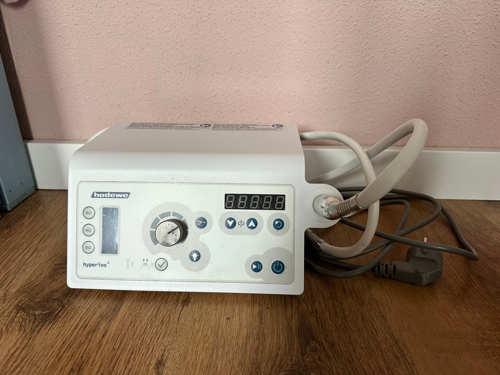 Hadewe hyperios chrome pedicure motor, Ophalen, Zo goed als nieuw, Hand- en Voetverzorging
