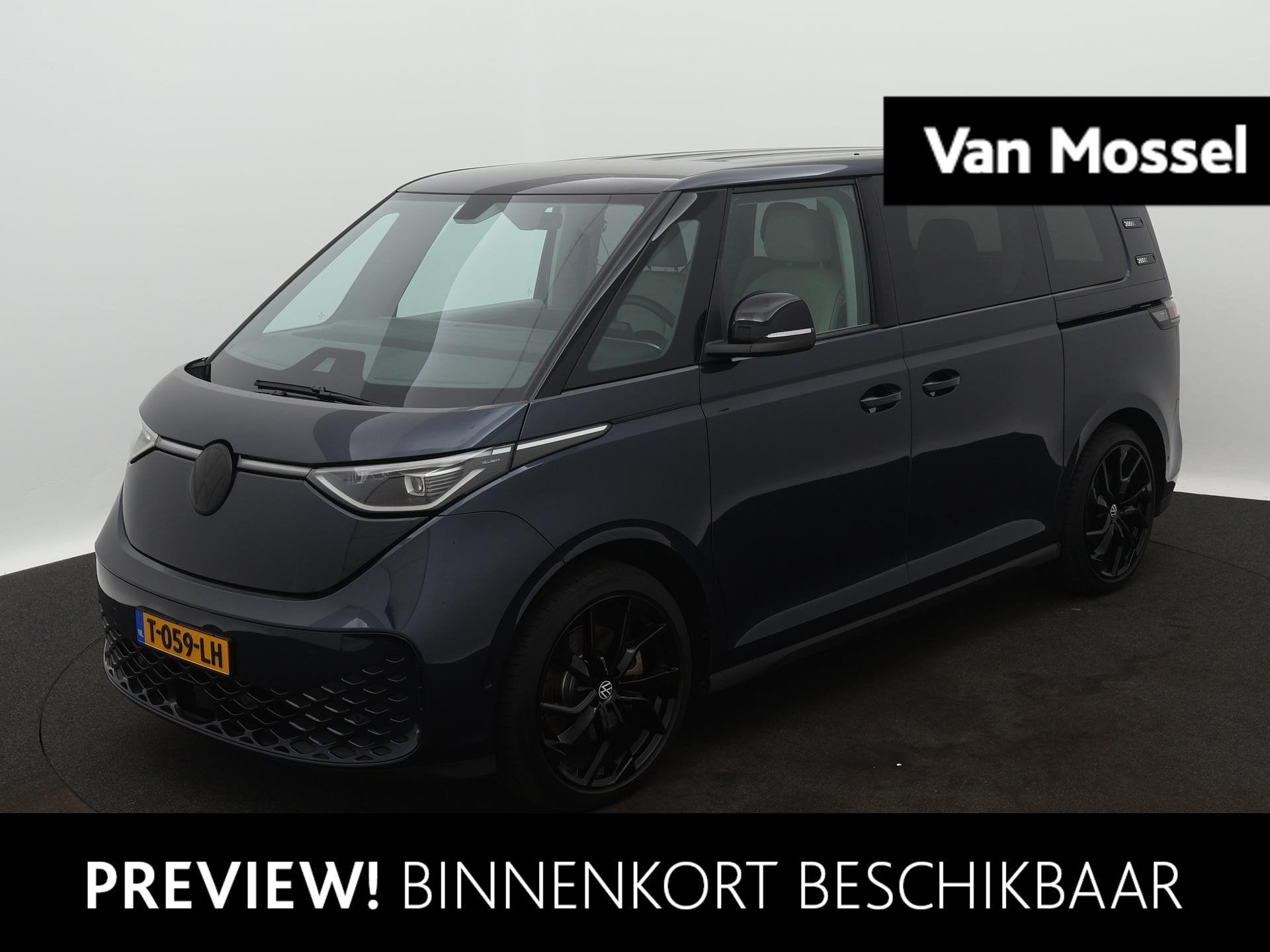 Volkswagen ID. Buzz 1st 77kWh | Elektrische schuifdeuren | E, Auto's, Volkswagen, Automaat, 12 maanden, Gebruikt, Zwart
