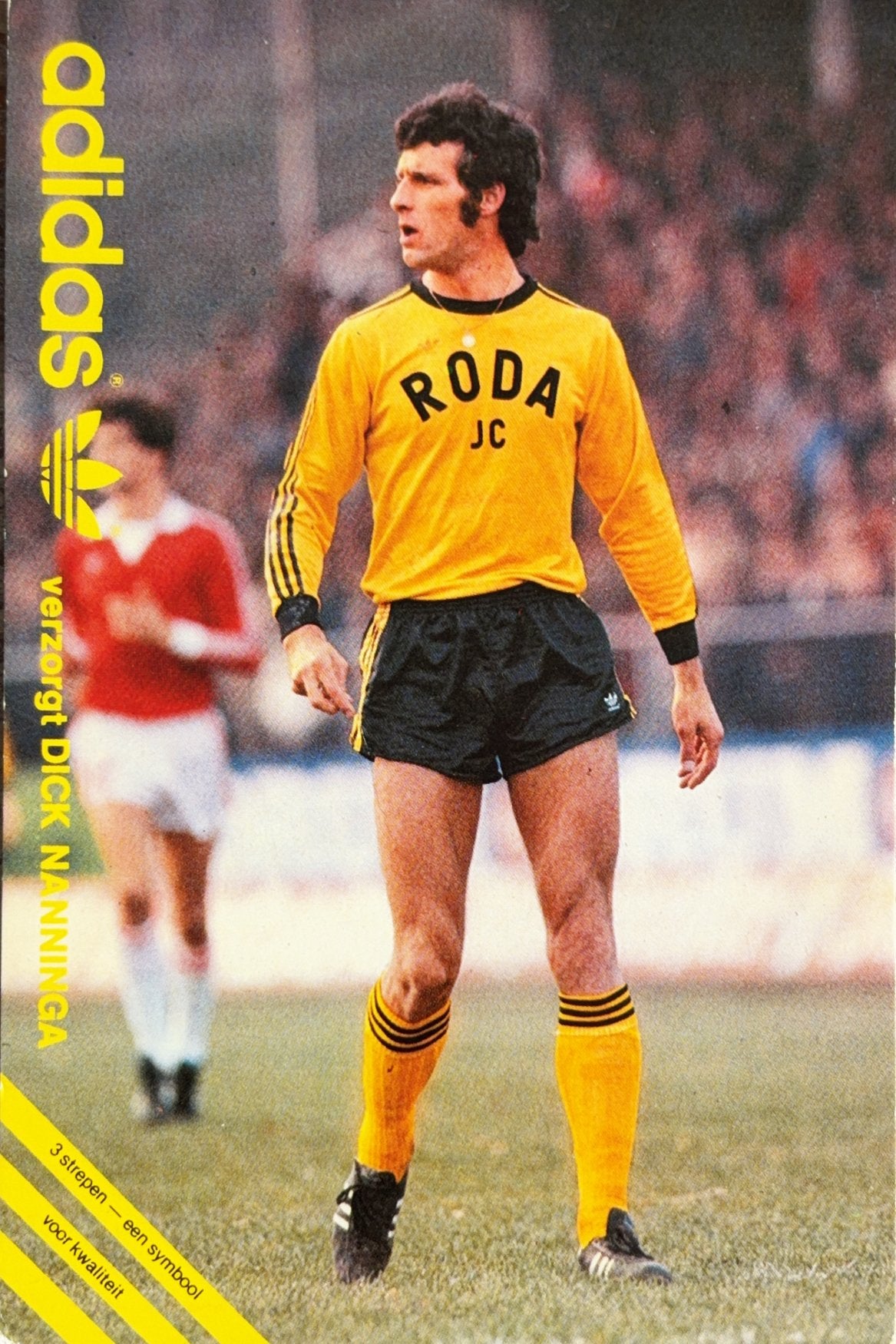 Adidas Spelerskaart Dick Nanninga - Roda JC Kerkrade, Verzamelen, Verzenden, Zo goed als nieuw, Roda JC, Spelerskaart