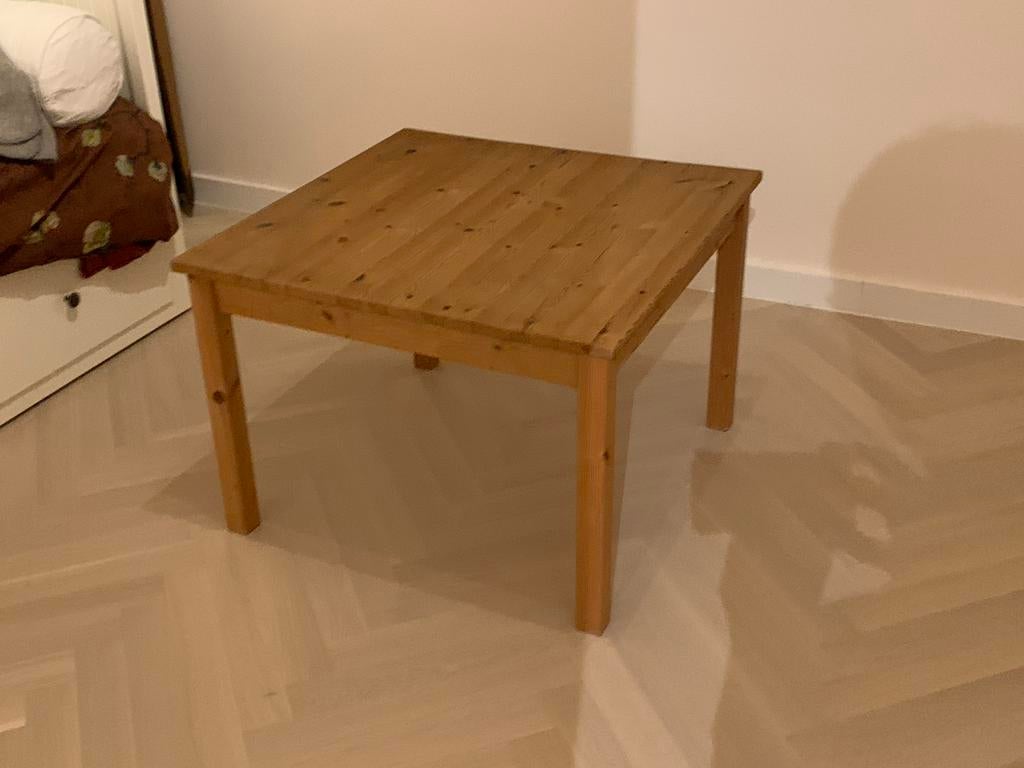 Vierkante tafel 71x71, Huis en Inrichting, Tafels | Salontafels, Ophalen, Gebruikt, 50 tot 100 cm, 50 tot 75 cm