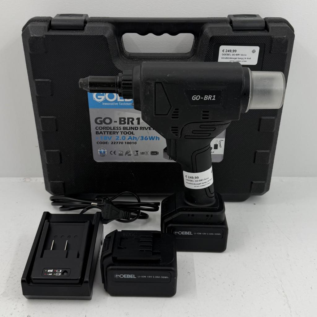 GOEBEL GO-BR1 Accu blindklinknagel tang | In kist, Doe-het-zelf en Verbouw, Gereedschap | Handgereedschap, Dordrecht@usedproducts.nl