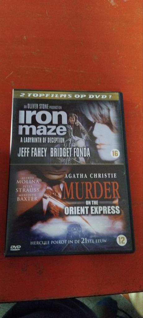 Iron Maze / Murder on the Orient Express DVD, Vanaf 16 jaar, Ophalen of Verzenden, Gebruikt, Detective en Krimi