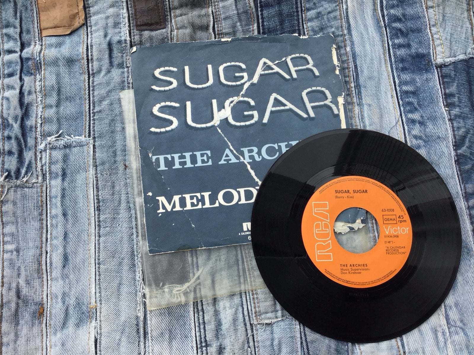 The Archies - Sugar, Sugar (Single, 1969), Cd's en Dvd's, Vinyl Singles, Gebruikt, Pop, Originele persing, Ophalen of Verzenden