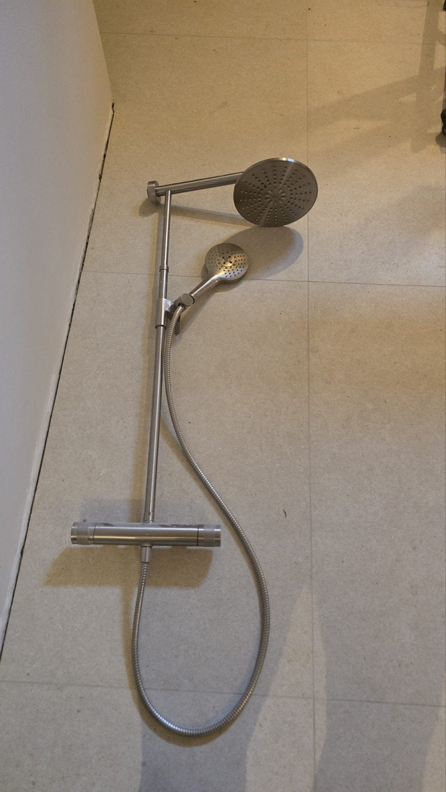 regendouche met handdouche rvs, Ophalen, Zo goed als nieuw