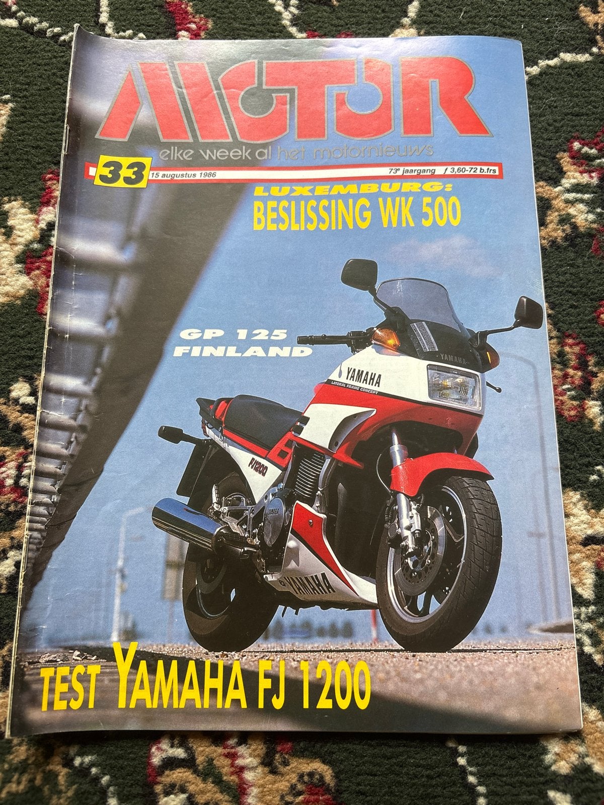 Motor Aktueel Magazine - Yamaha FJ 1200 Test (1986), Boeken, Ophalen of Verzenden, Gelezen, Algemeen