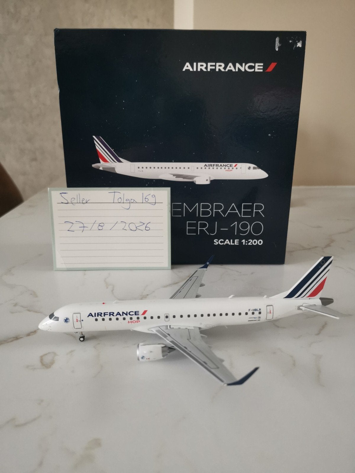 Air France 'Hop' ERJ-190 Gemini Jets 1:200 Reg. F-BHLR, Hobby en Vrije tijd, Overige merken, 1:200 of kleiner, Nieuw, Ophalen of Verzenden