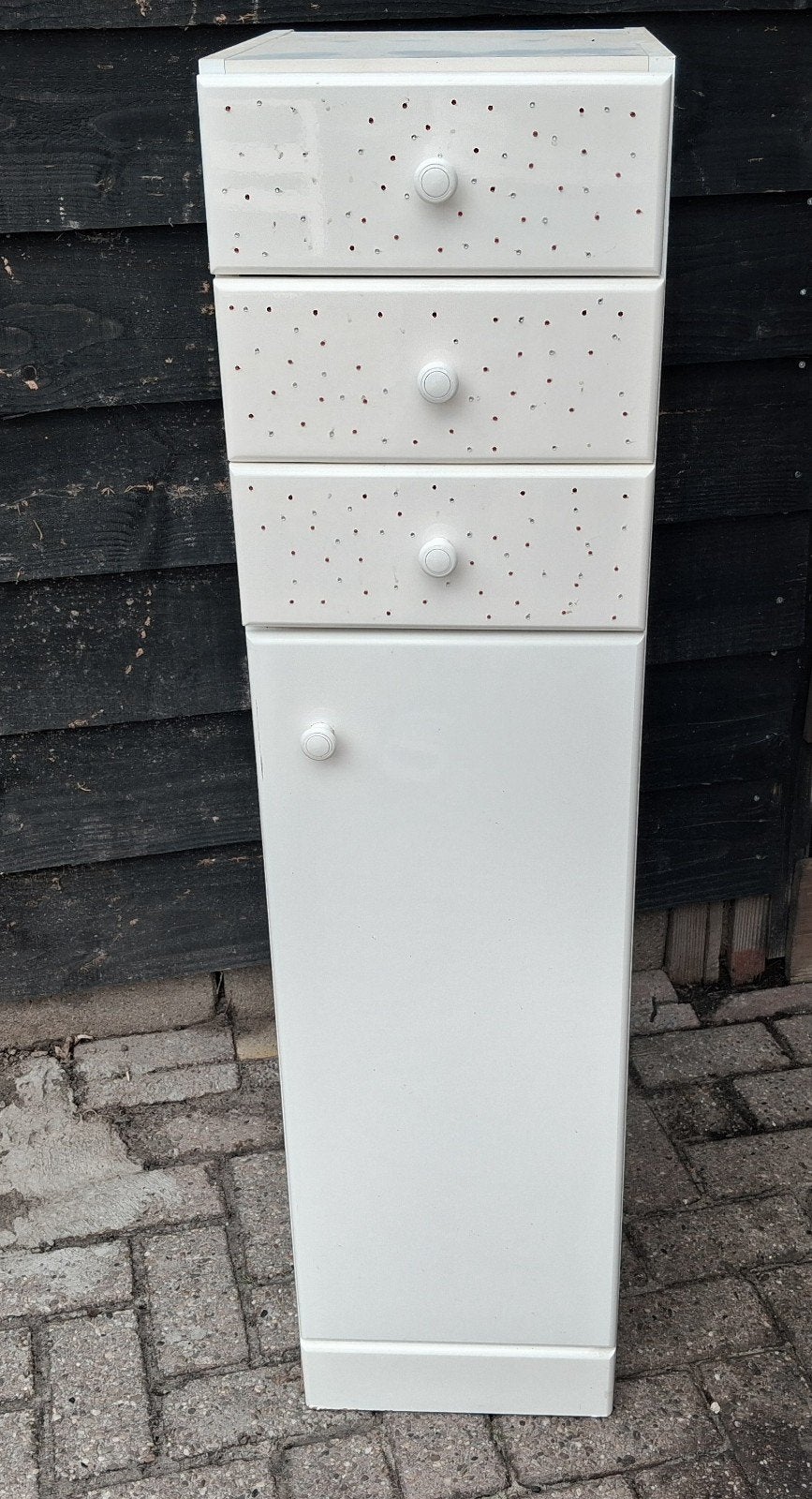 Wit kastje met planken - Ideaal voor kleine ruimtes, Huis en Inrichting, Kasten | Overige, Ophalen, Gebruikt