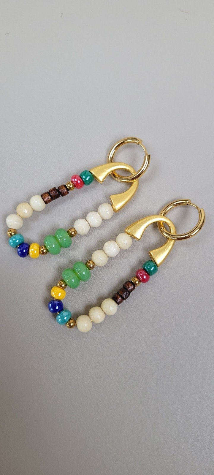 Hippie style oorbellen, Ophalen of Verzenden, Zo goed als nieuw, Overige materialen