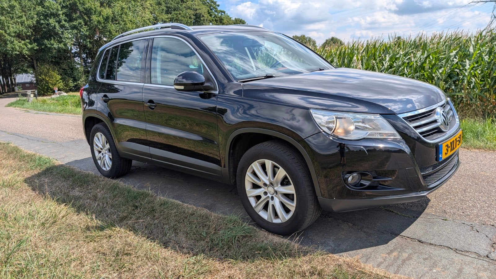 Volkswagen Tiguan 2.0 TDI 103KW 4MOTION DSG 2010 Zwart, Auto's, Automaat, Stof, Zwart, 4 cilinders