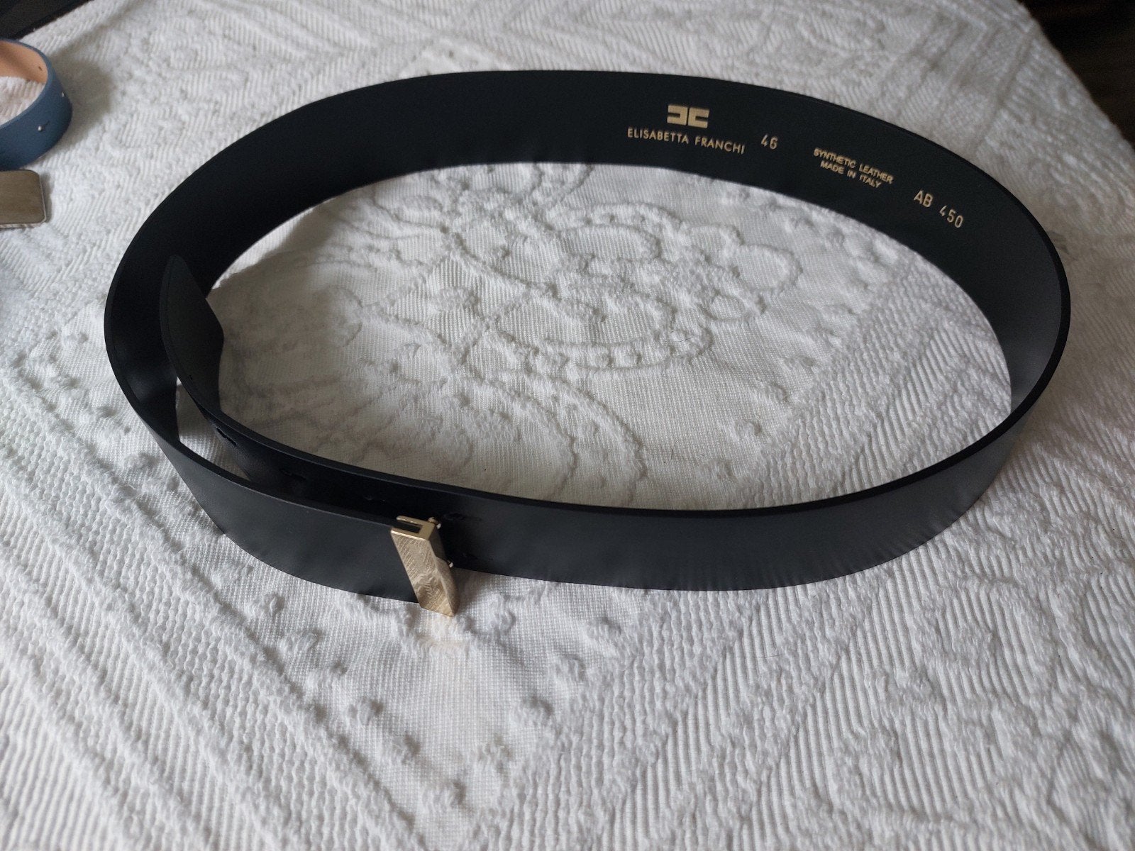 Elisabetta Franchi riem, Kleding | Dames, Riemen en Ceinturen, 80 tot 90 cm, 3 tot 5 cm, Elisabetta Franchi, Zwart