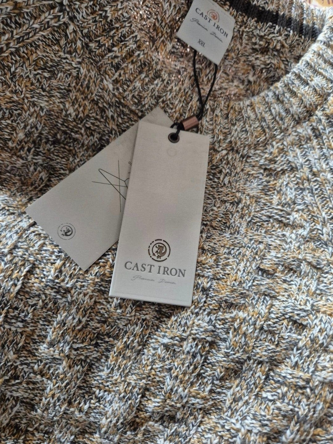 Cast Iron trui gebreide kabeltrui Katoen maat XXL, Kleding | Heren, ., Trui of Vest, Nieuw, .