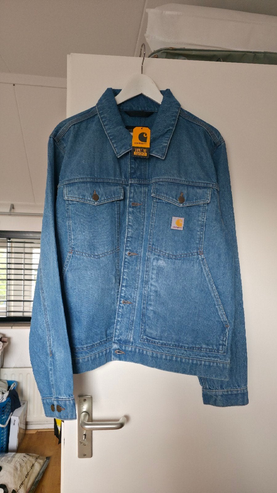 Carhartt spijkerjas - Relaxed Fit - Maat M Nieuw., Kleding | Heren, Jassen | Zomer, Carhartt, Nieuw, Ophalen of Verzenden, Maat 48/50 (M)