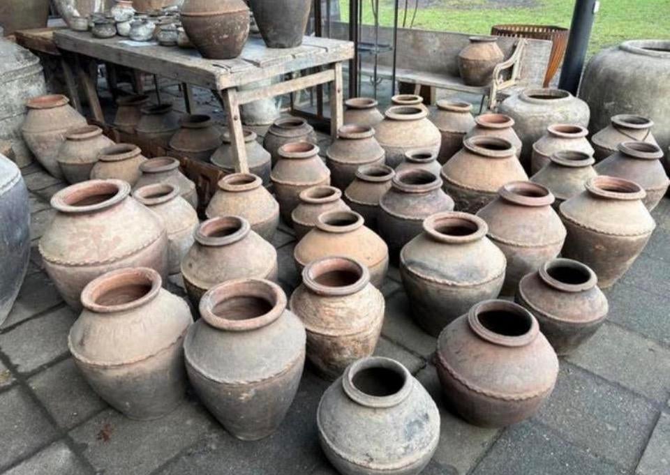 ACTIE: oude kruiken uit India voor € 25!!, Ophalen, Gebruikt, Overige kleuren, Aardewerk of Porselein