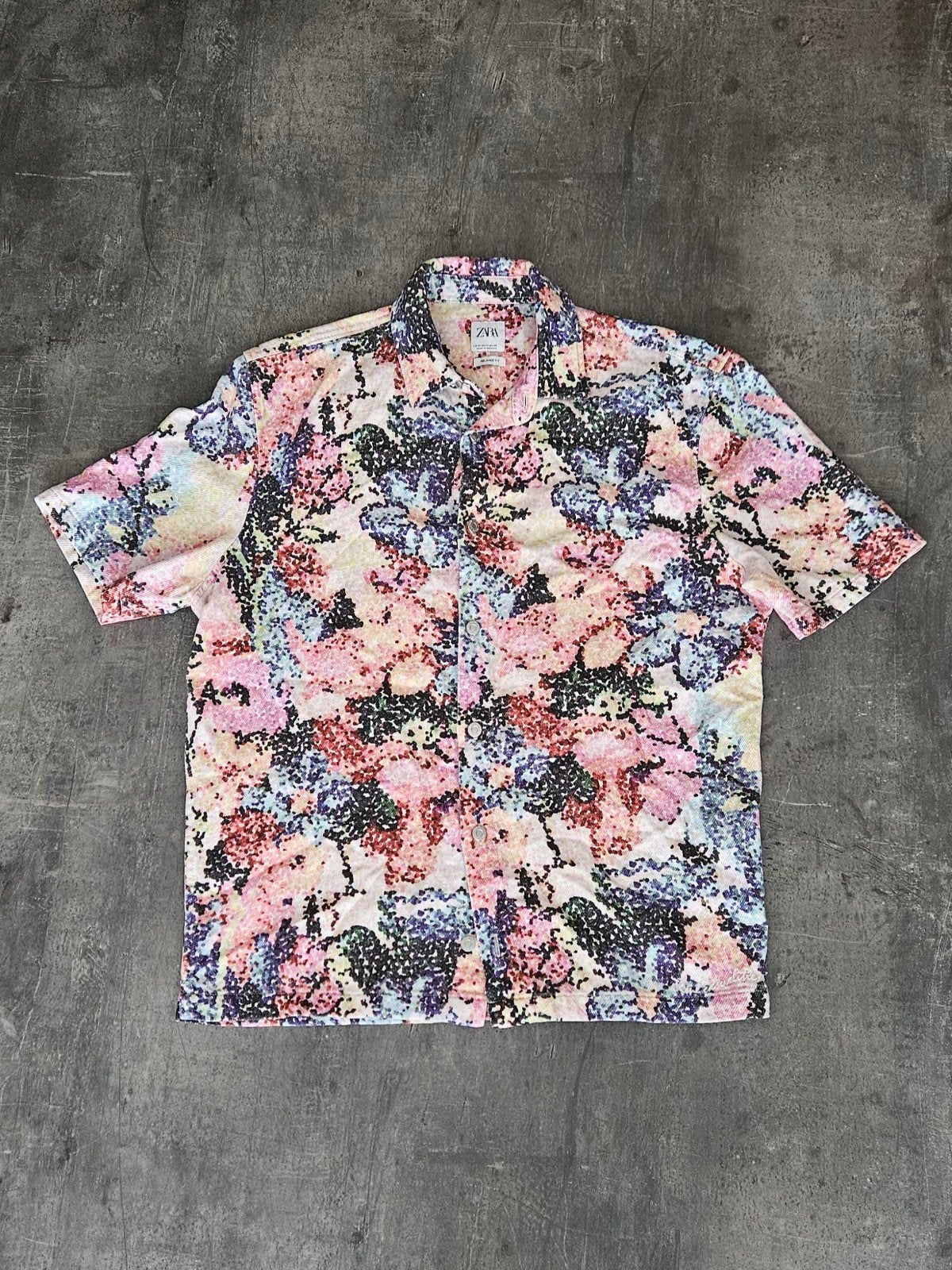 Zara Blouse Mart Hoogkamer In Spanje Maat M, Kleding | Heren, Ophalen of Verzenden, Zo goed als nieuw, Roze, Zara Man