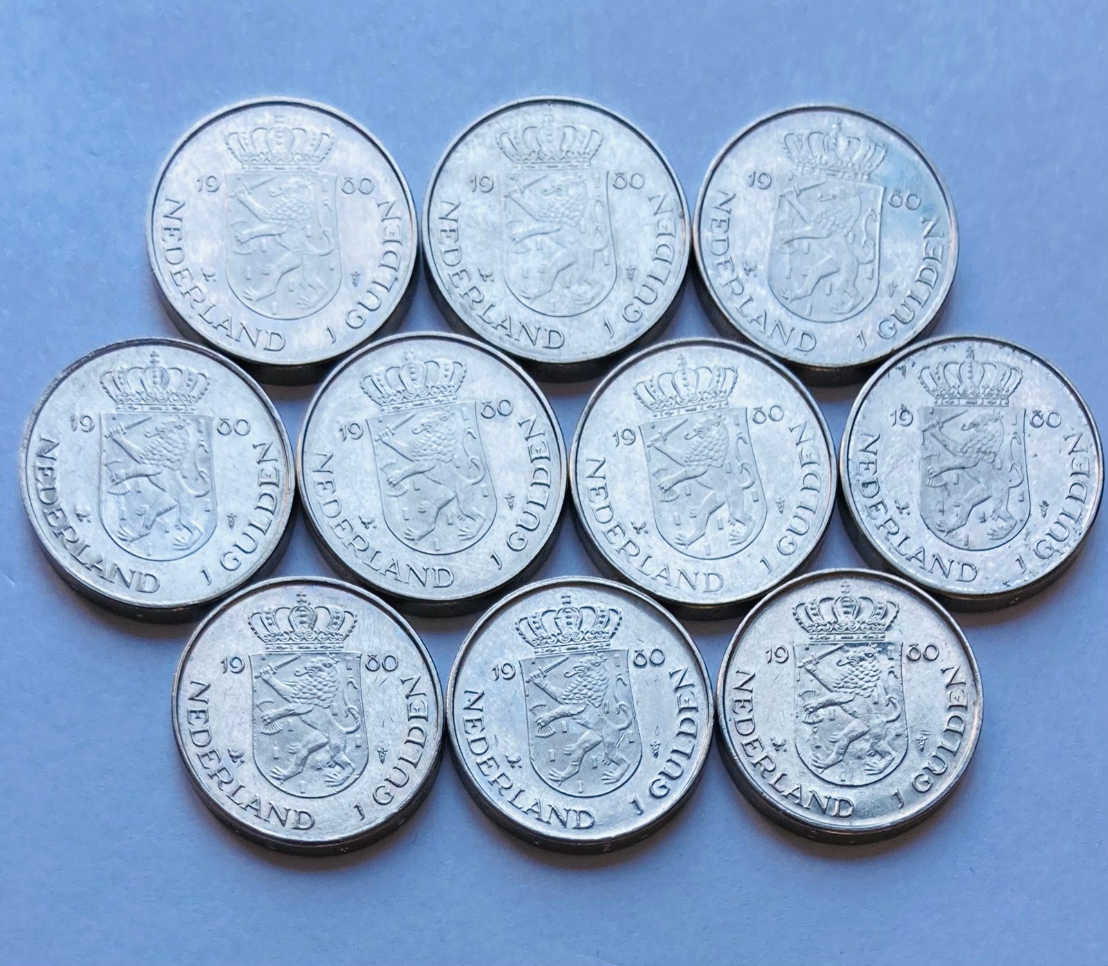 10x Gulden 1980 Juliana/Beatrix, Ophalen of Verzenden, Koningin Beatrix, 1 gulden, Setje