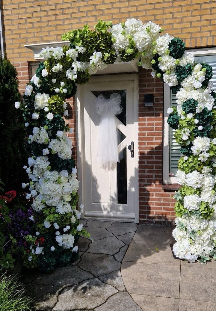 Luxe bloemenboog huren | Bruiloft Nikah Verloving, Hobby en Vrije tijd, Feestartikelen | Verhuur, Ophalen, Zo goed als nieuw