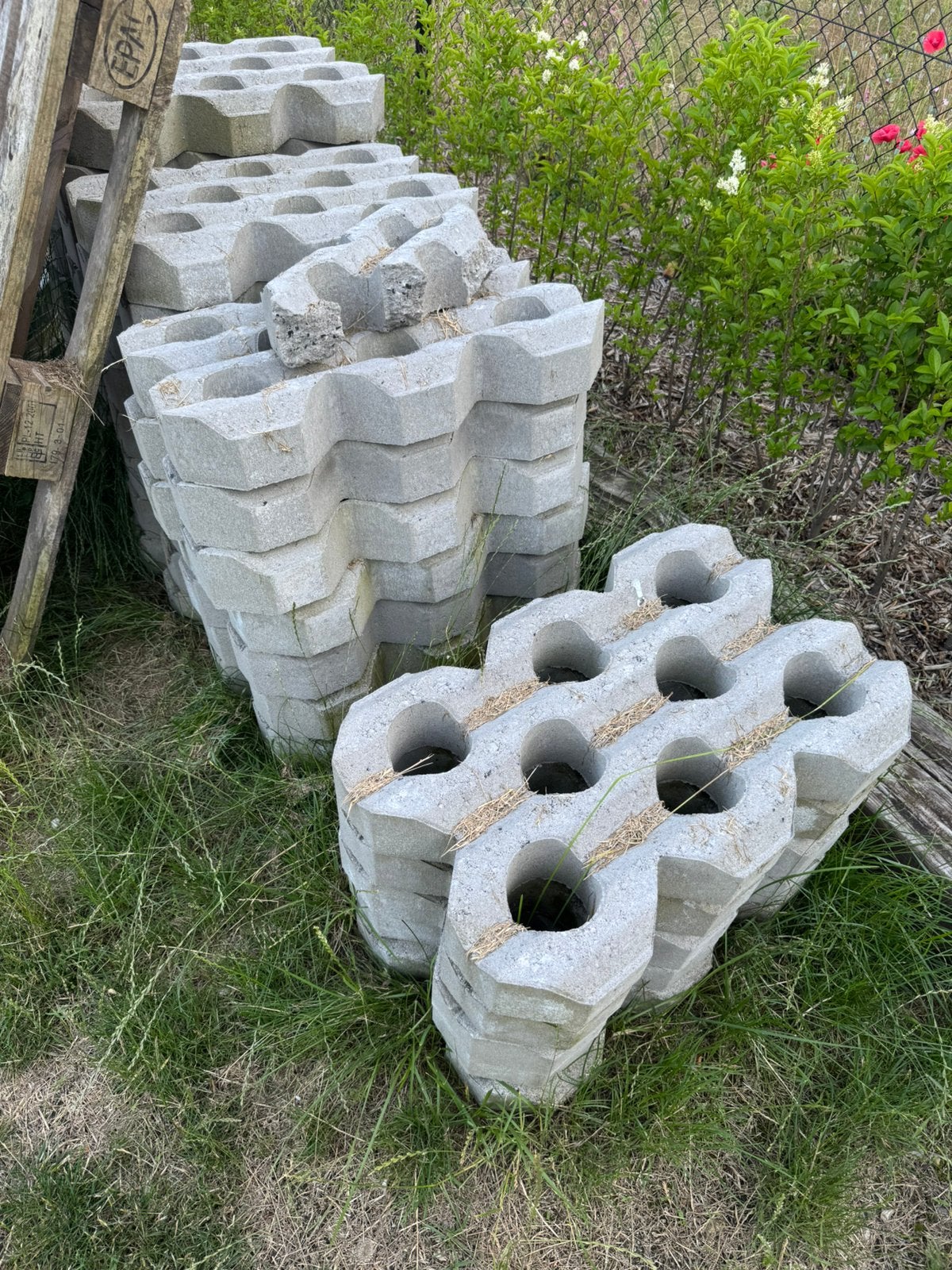 Grasdallen Grastegels, Ophalen, Nieuw, Beton, Terrastegels