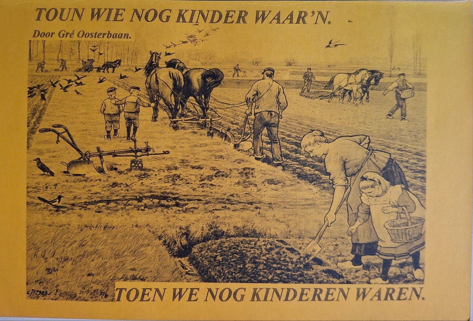 Gré Oosterbaan - Toun wie nog kinder waar'n, Ophalen of Verzenden, 20e eeuw of later, Zo goed als nieuw, Gré Oosterbaan