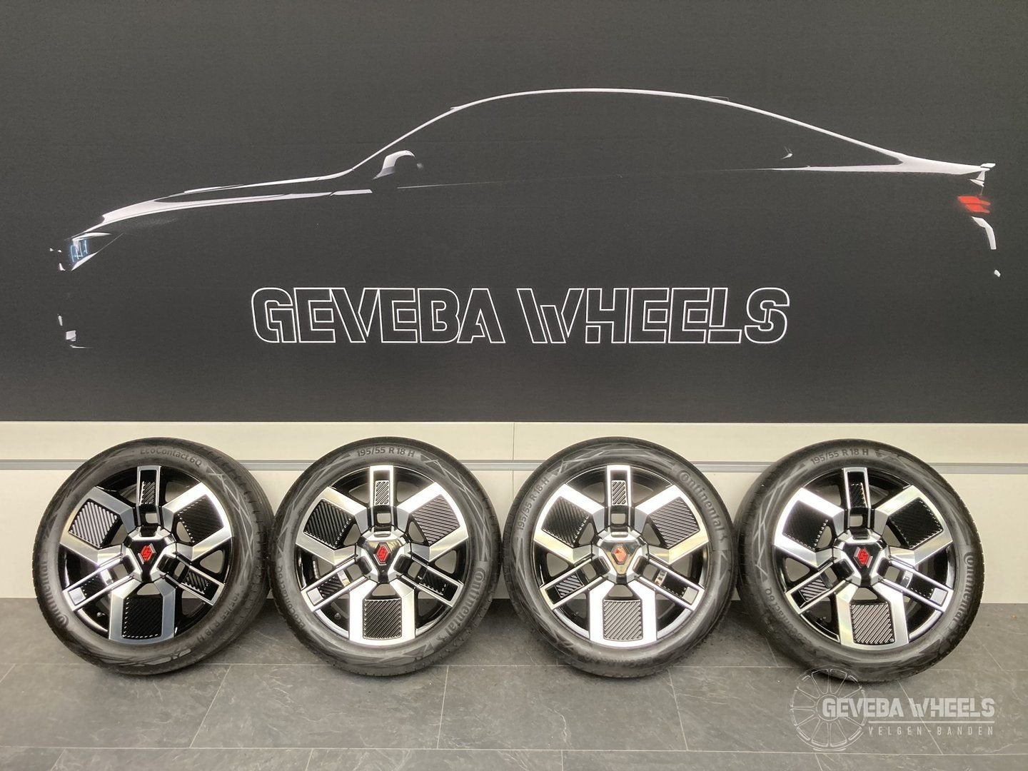 18” originele Renault 5 R5 Techno velgen + banden 5x114.3, 18 inch, Gebruikt, -, -