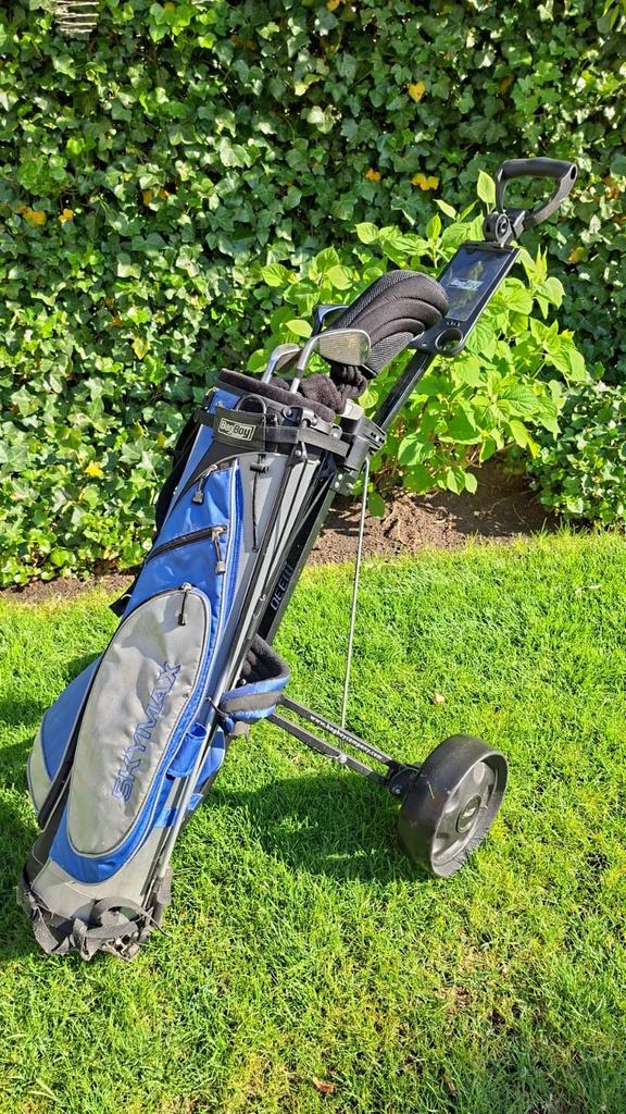 Complete Skymax golfset voor beginners incl. trolley en ball, Ophalen, Gebruikt, Set, Overige merken