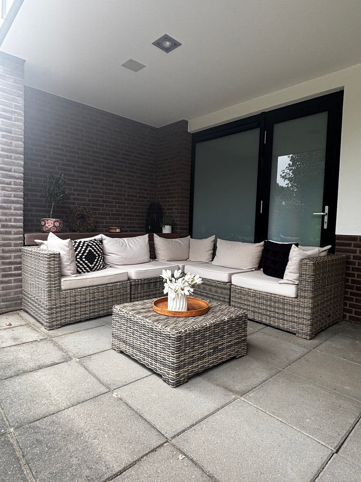 Loungeset inclusief sierkussens, Tuin en Terras, Tuinsets en Loungesets, Ophalen, Zo goed als nieuw
