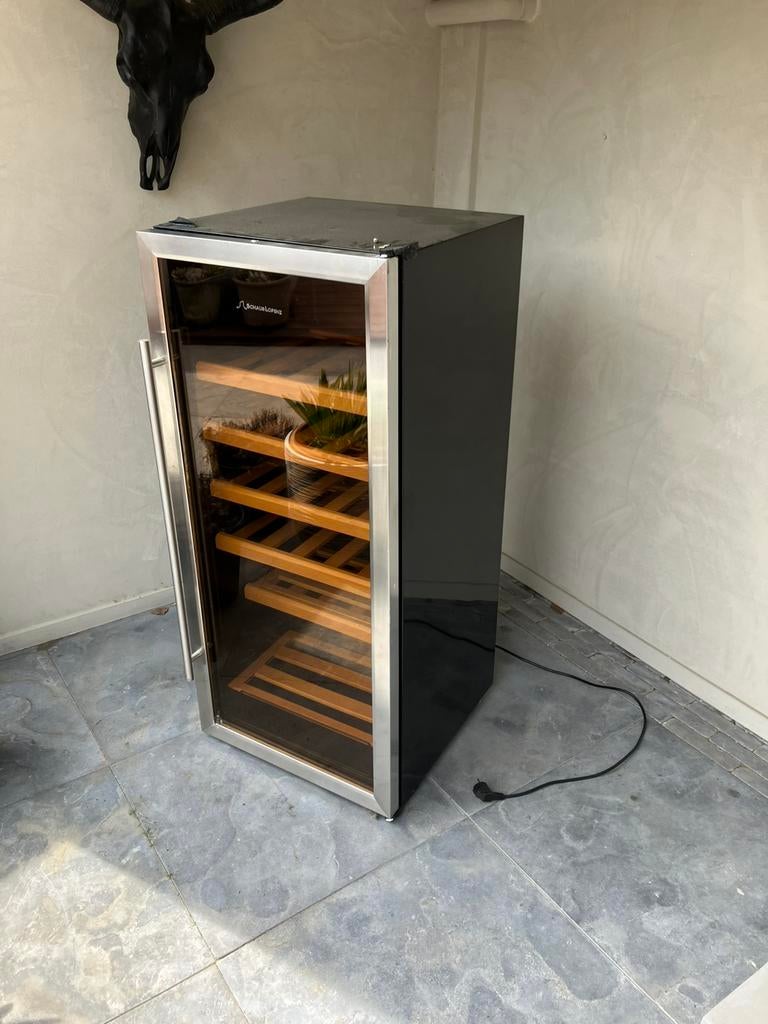 Mooi wijnkoeler, 150 tot 200 liter, Energieklasse A of zuiniger, 45 tot 60 cm, Ophalen
