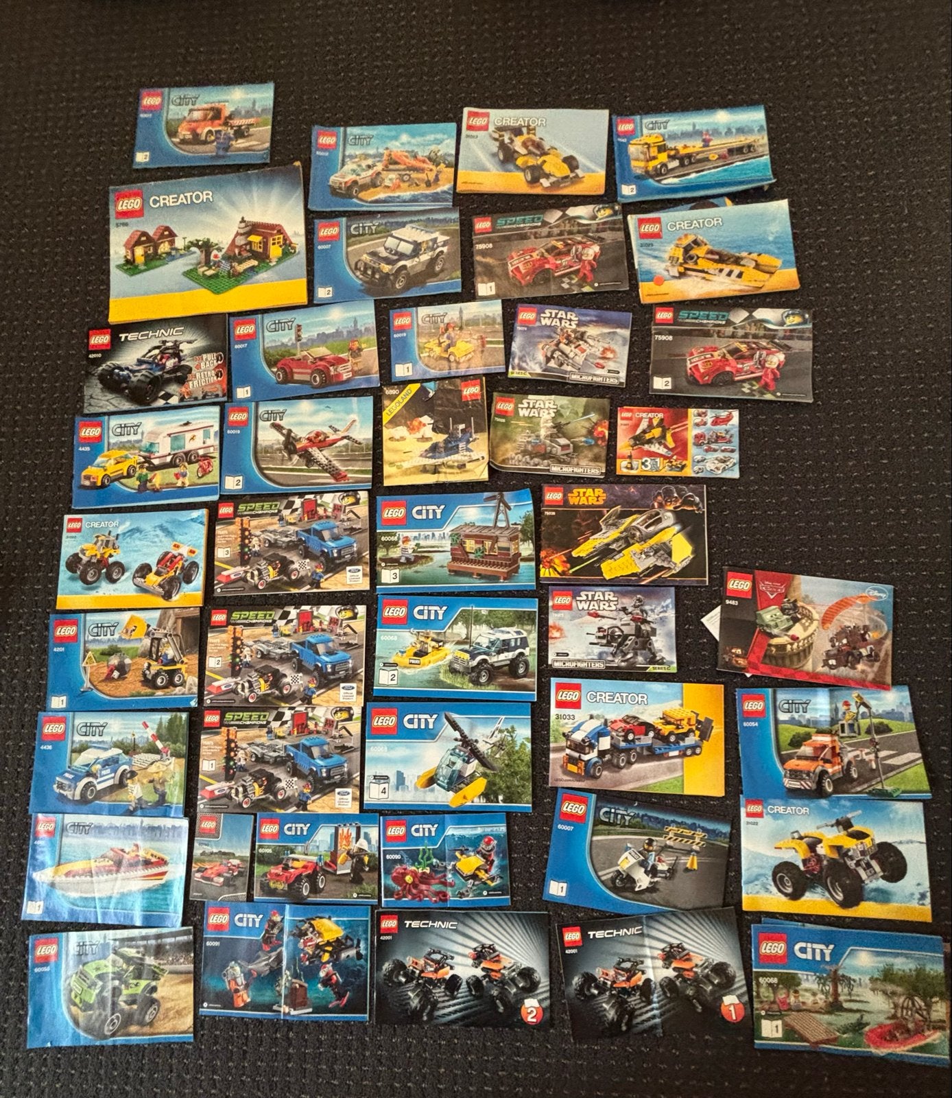 Grote collectie LEGO: City, Star Wars, Technic + houten kist, Ophalen, Gebruikt, Overige merken