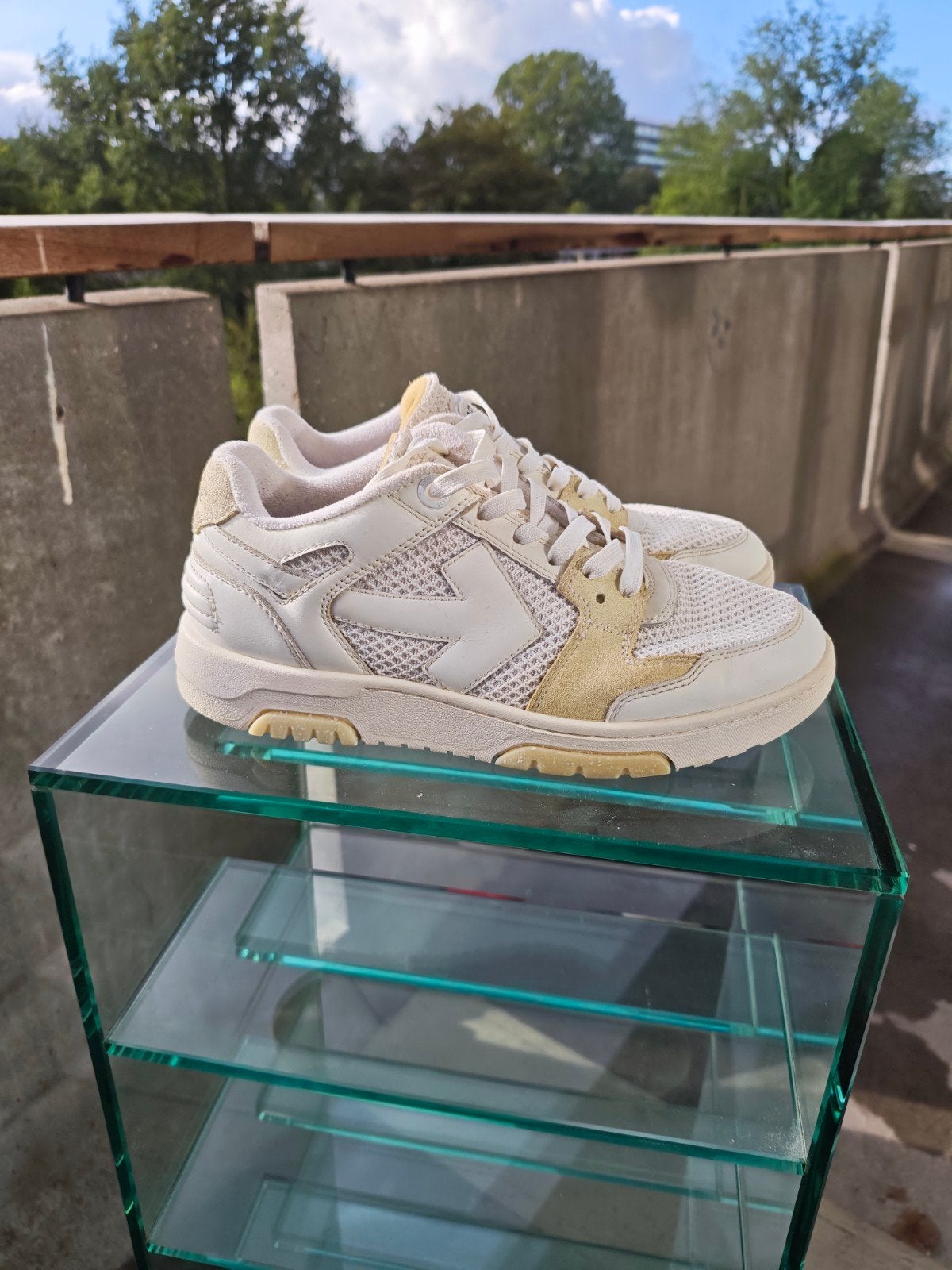 Off-White Sneakers Maat 41 - Zo goed als nieuw, Off-White, Wit, Ophalen of Verzenden, Sneakers of Gympen