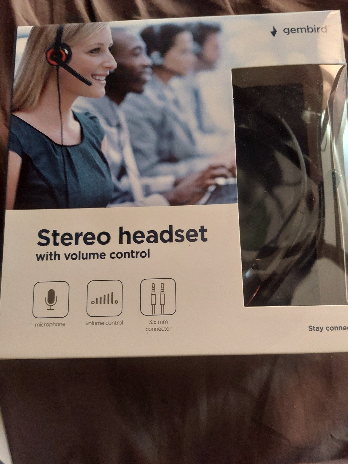 Gembird Stereo Headset met Volumeregeling en Microfoon, Audio, Tv en Foto, Koptelefoons, Ophalen