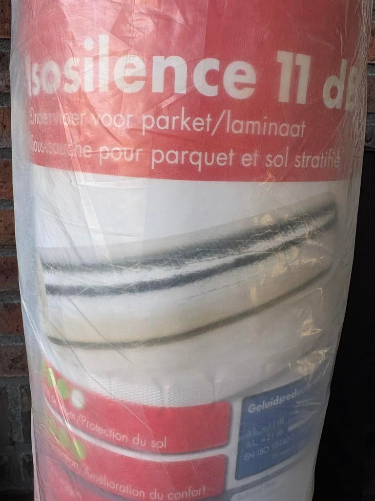 Isosilence 11dB Ondervloer 10m2, Minder dan 4 cm, Overige materialen, Ophalen of Verzenden, Zo goed als nieuw