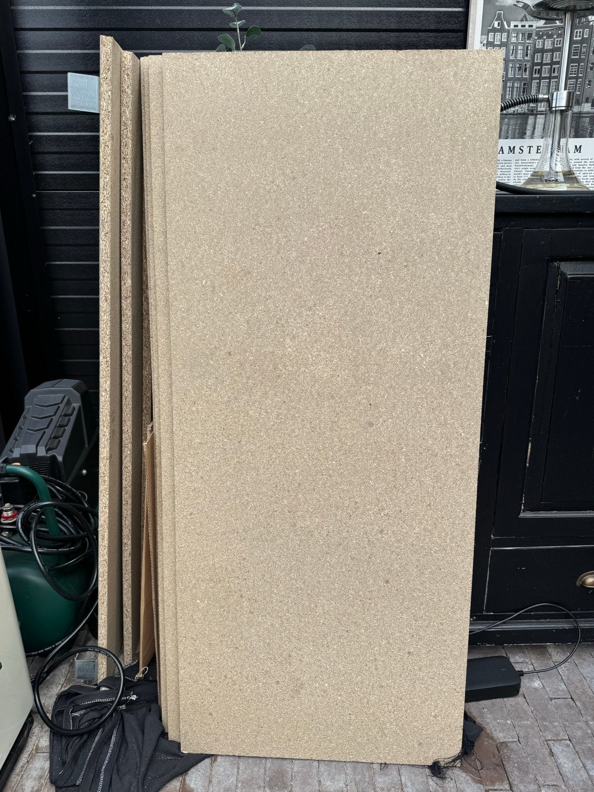 Spaanplaten, Doe-het-zelf en Verbouw, Ophalen, Gebruikt, 25 tot 50 mm, Plank