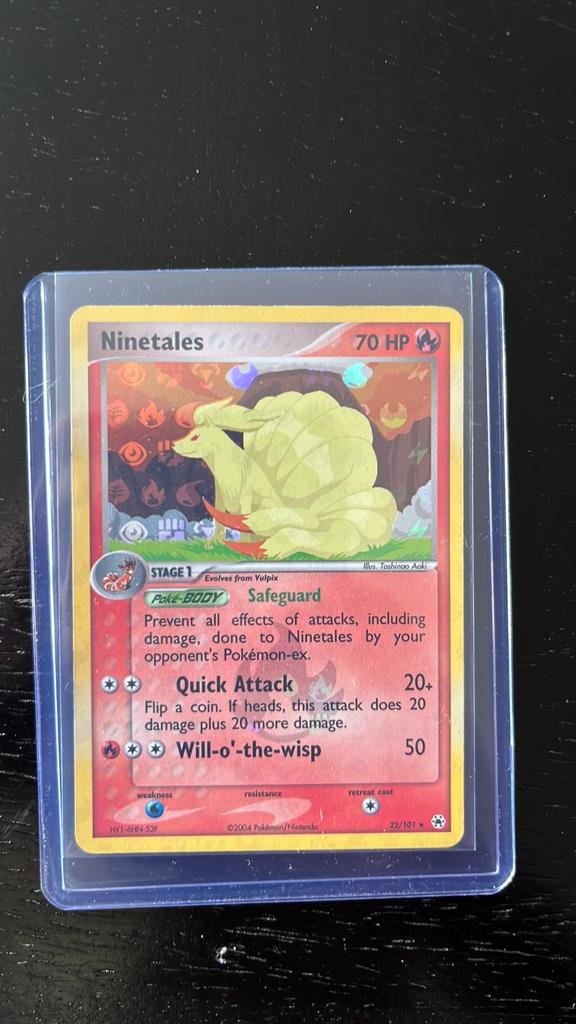 Ninetales reverse holo EX hidden legends, Ophalen of Verzenden, Zo goed als nieuw