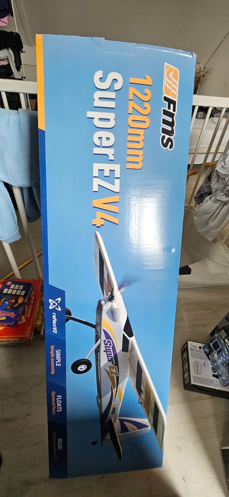 FMS Super EZ V4 1220mm RC Vliegtuig, Overige merken, Ophalen of Verzenden, Zo goed als nieuw, Groter dan 1:72