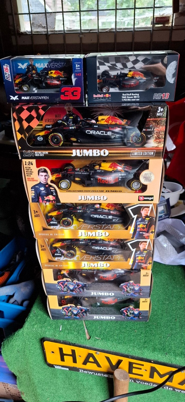 De laatste Max Verstappen auto.s., Ophalen of Verzenden, Nieuw, Bburago