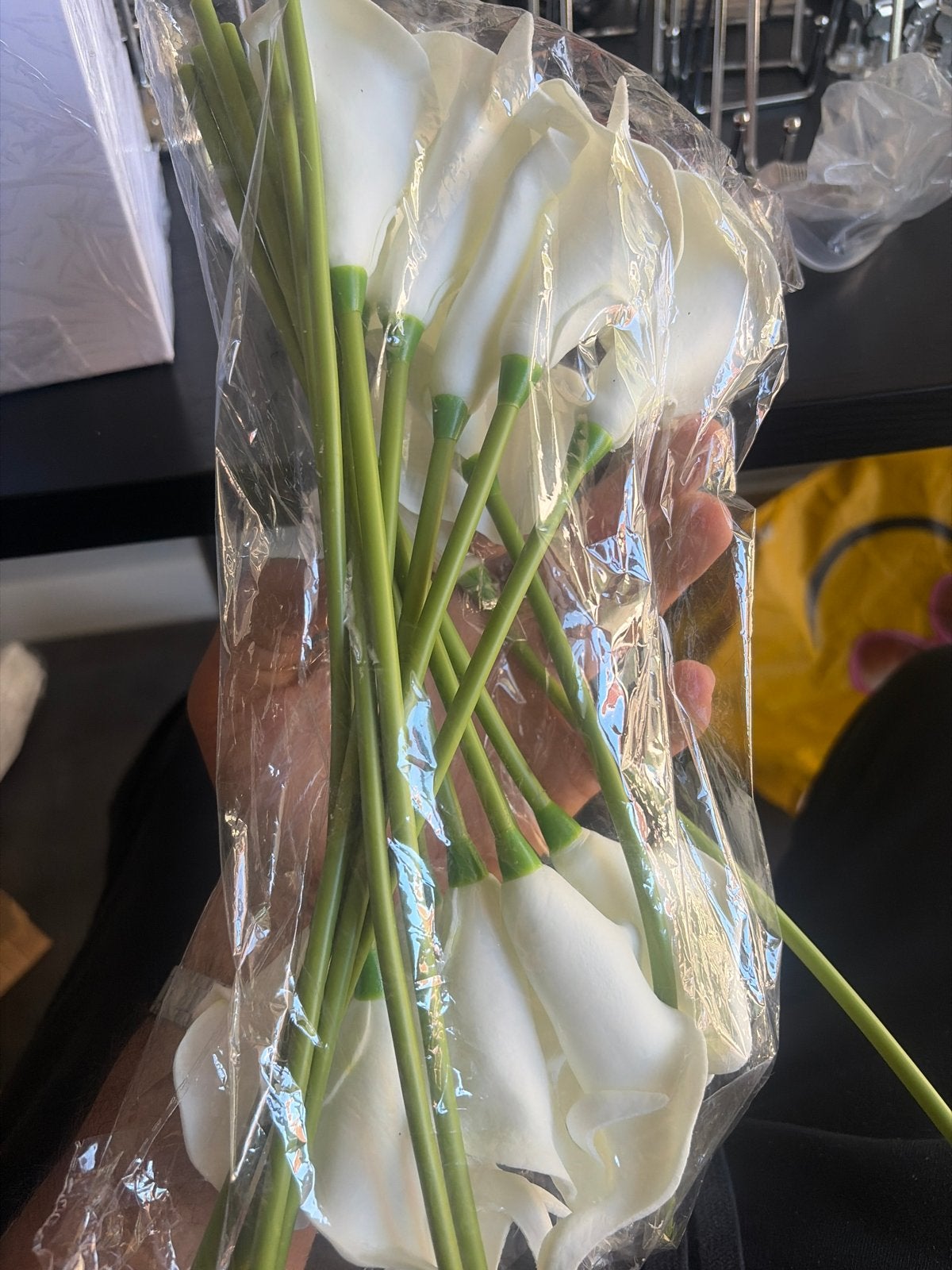 Witte Calla Lelie Kunstbloemen - Set van 15, Ophalen, Binnen, Kunstbloem, Kunststof