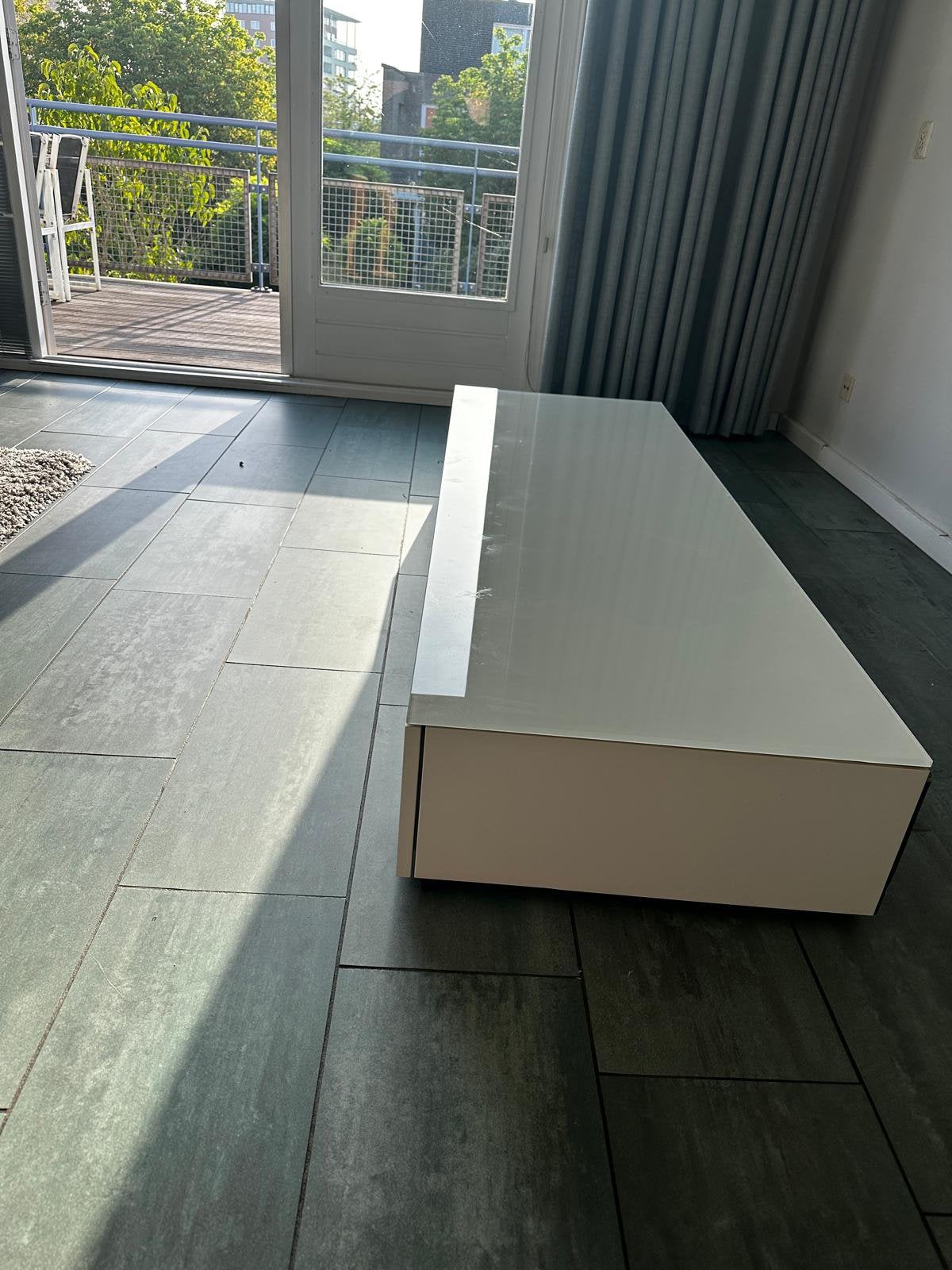 Stijlvolle Design TV-Kast Pass van Molteni & C, Wit,, Ophalen of Verzenden, Zo goed als nieuw, 25 tot 50 cm, Minder dan 100 cm