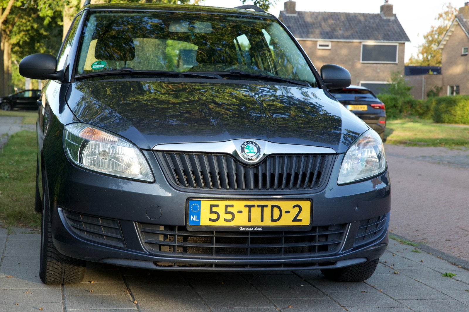 Skoda Fabia 1.2 51KW Combi 2012 Grijs, Auto's, Voorwielaandrijving, 40 €/maand, 1198 cc, Origineel Nederlands