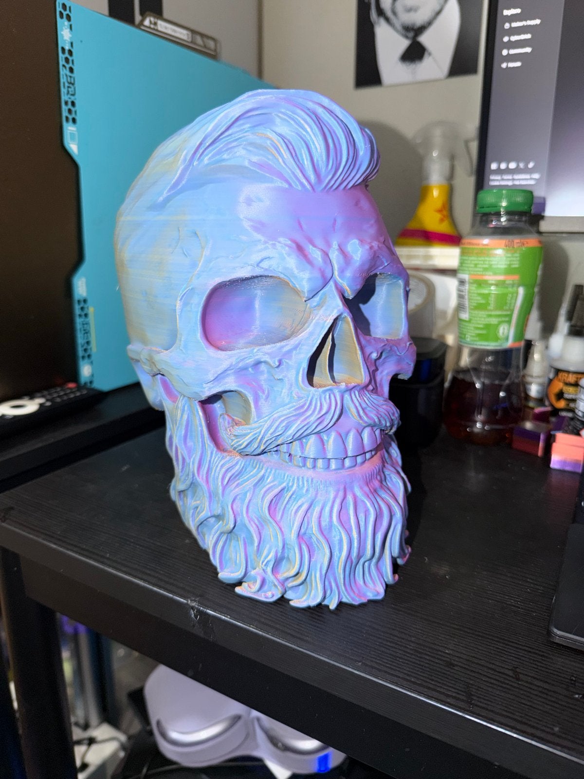 3D Geprinte Skull Decoratie - Hipster & Geometrisch, Meerkleurig, Verzenden, Nieuw, Kunststof