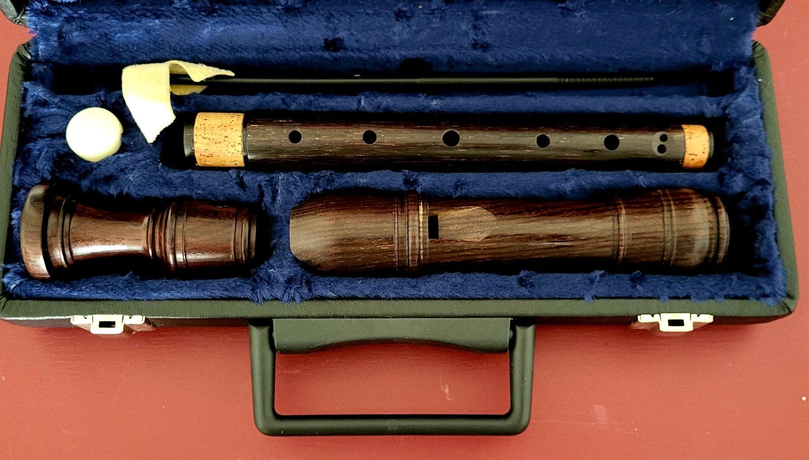 Dolmetsch DA 8134 E Alt blokfluit van ebbenhout, Ophalen, Gebruikt, Alt, Met koffer, hoes of etui