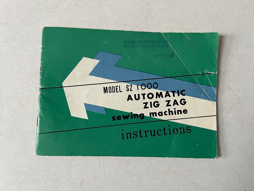 Vendomatic naaimachine instructieboekje, Vintage, Ophalen of Verzenden, Gebruikt, Naaimachine, Overige merken