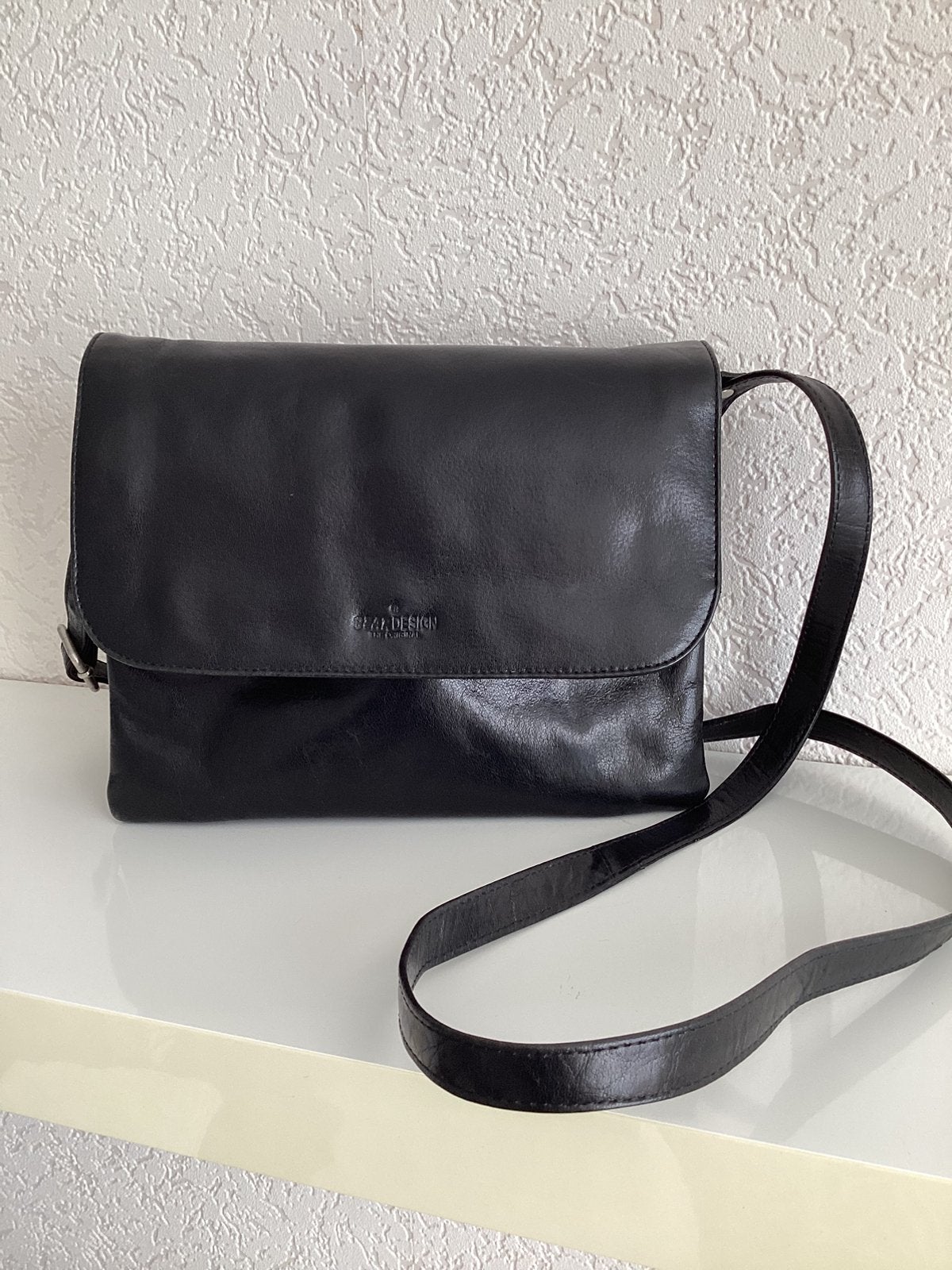 Leren tas Bear disign, Ophalen of Verzenden, Zo goed als nieuw, Zwart